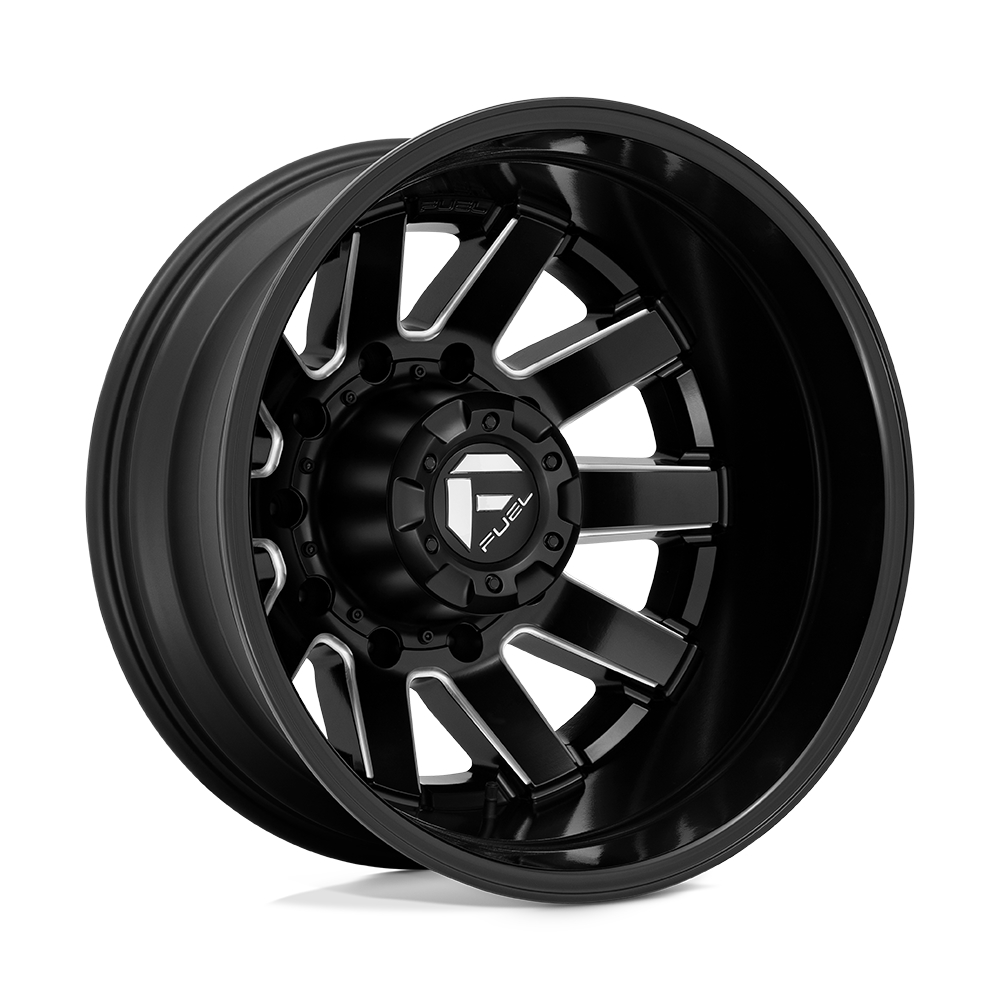 FUEL MAVERICK DUALLY REAR D538 10 LUG Black & Milled