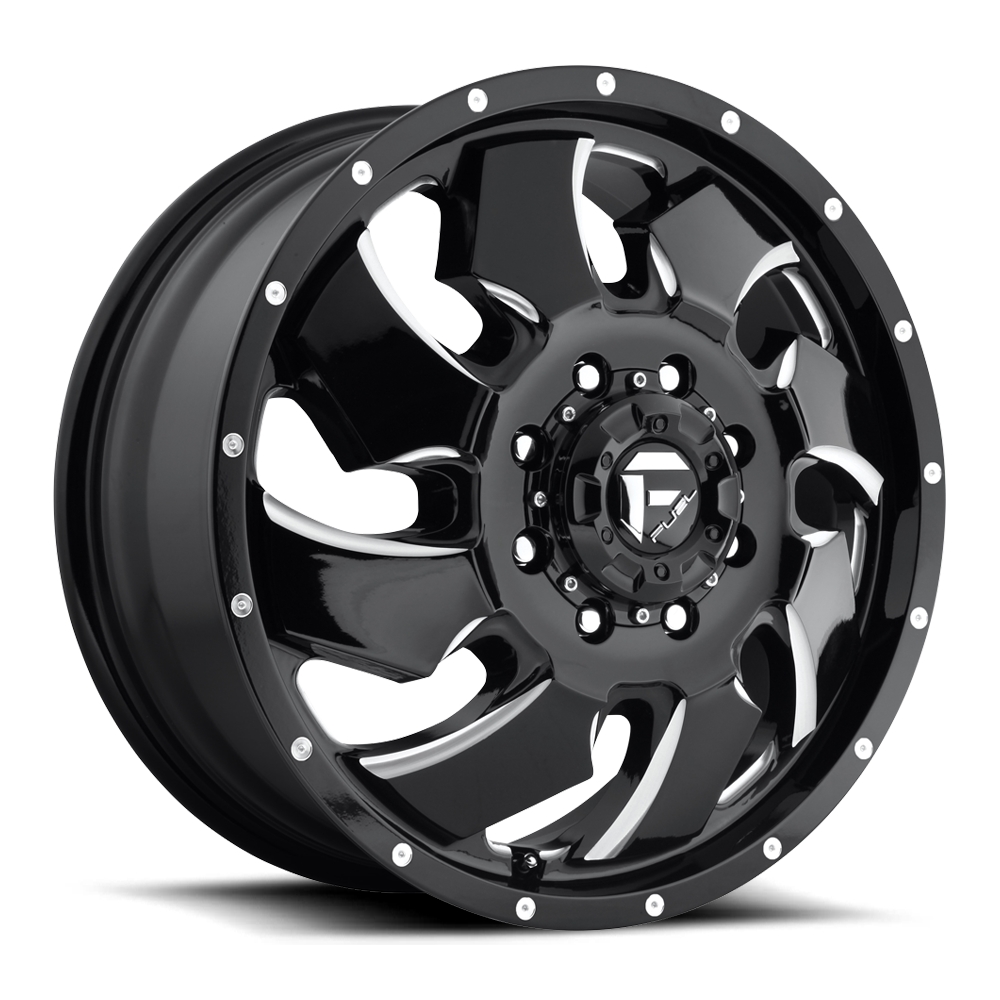 FUEL CLEAVER DUALLY FRONT D574 Black & Milled
