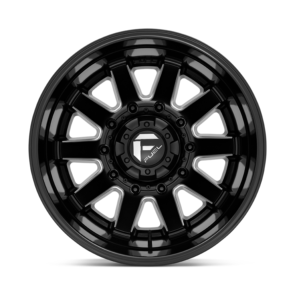 velg FUEL MAVERICK DUALLY REAR D538 10 LUG Black & Milled